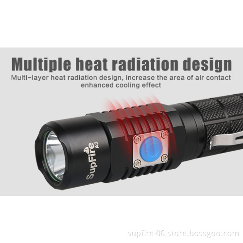 Supfire A3 light small USB rechargeable flashlight L2 - U2 ultra bright